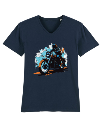 Vintage Wheels - Motorcycle riding II BLTM10-01 French Navy