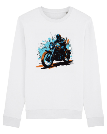 Vintage Wheels - Motorcycle riding II BLTM10-01 White