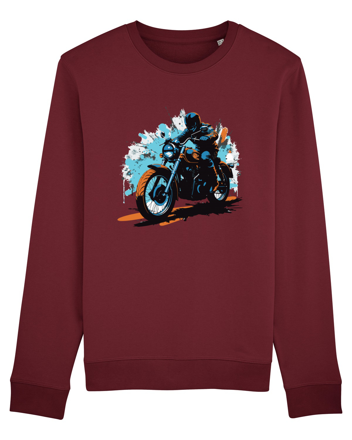 Bluză mânecă lungă Unisex Rise Burgundy