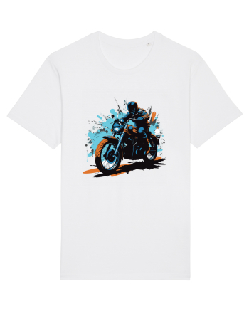 Vintage Wheels - Motorcycle riding II BLTM10-01 White