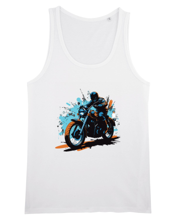 Vintage Wheels - Motorcycle riding II BLTM10-01 White