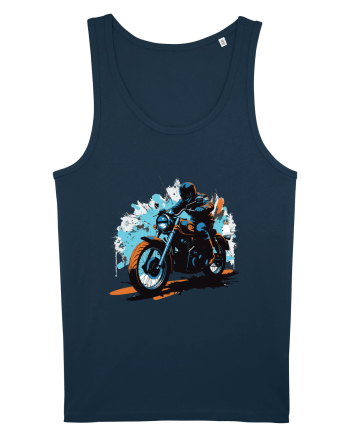 Vintage Wheels - Motorcycle riding II BLTM10-01 Navy
