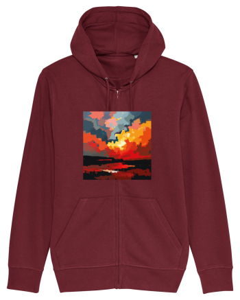 Abstract art Burgundy