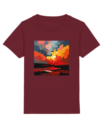 Abstract art Burgundy