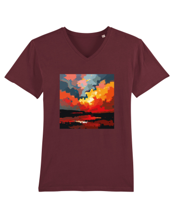 Abstract art Burgundy