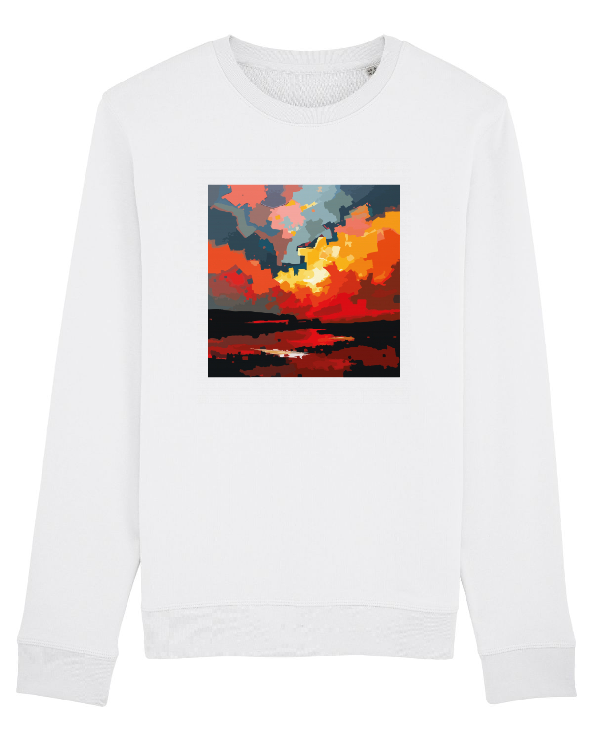 Bluză mânecă lungă Unisex Rise White