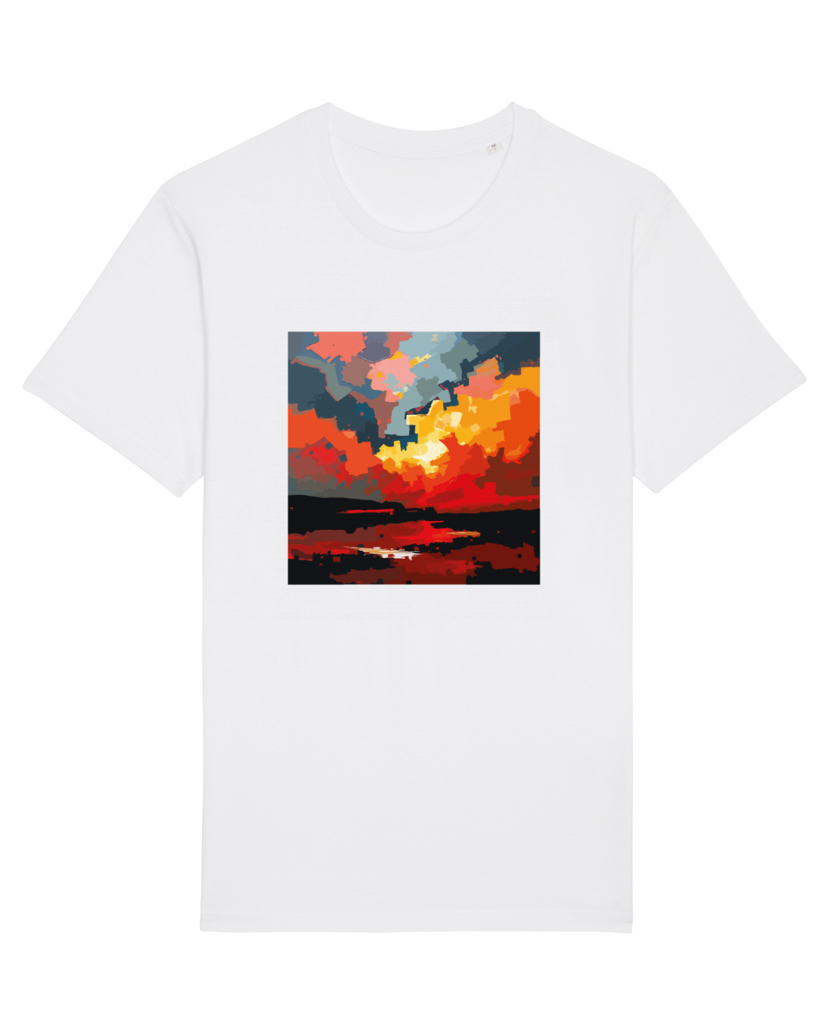 Tricou mânecă scurtă Unisex Rocker White