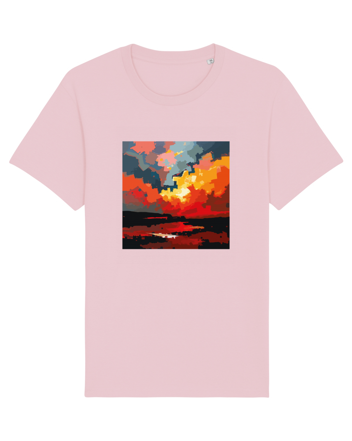 Tricou mânecă scurtă Unisex Rocker Cotton Pink