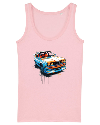 Vintage car Cotton Pink