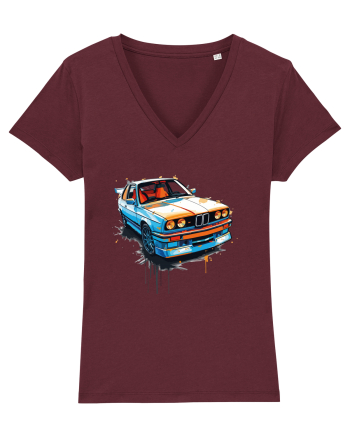 Vintage car Burgundy