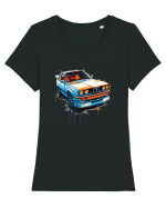 Vintage car Tricou mânecă scurtă guler larg fitted Damă Expresser