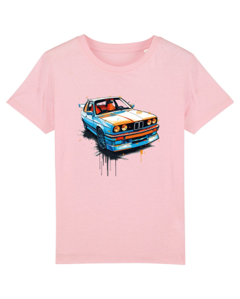 Vintage car Cotton Pink