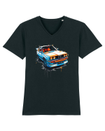 Vintage car Tricou mânecă scurtă guler V Bărbat Presenter