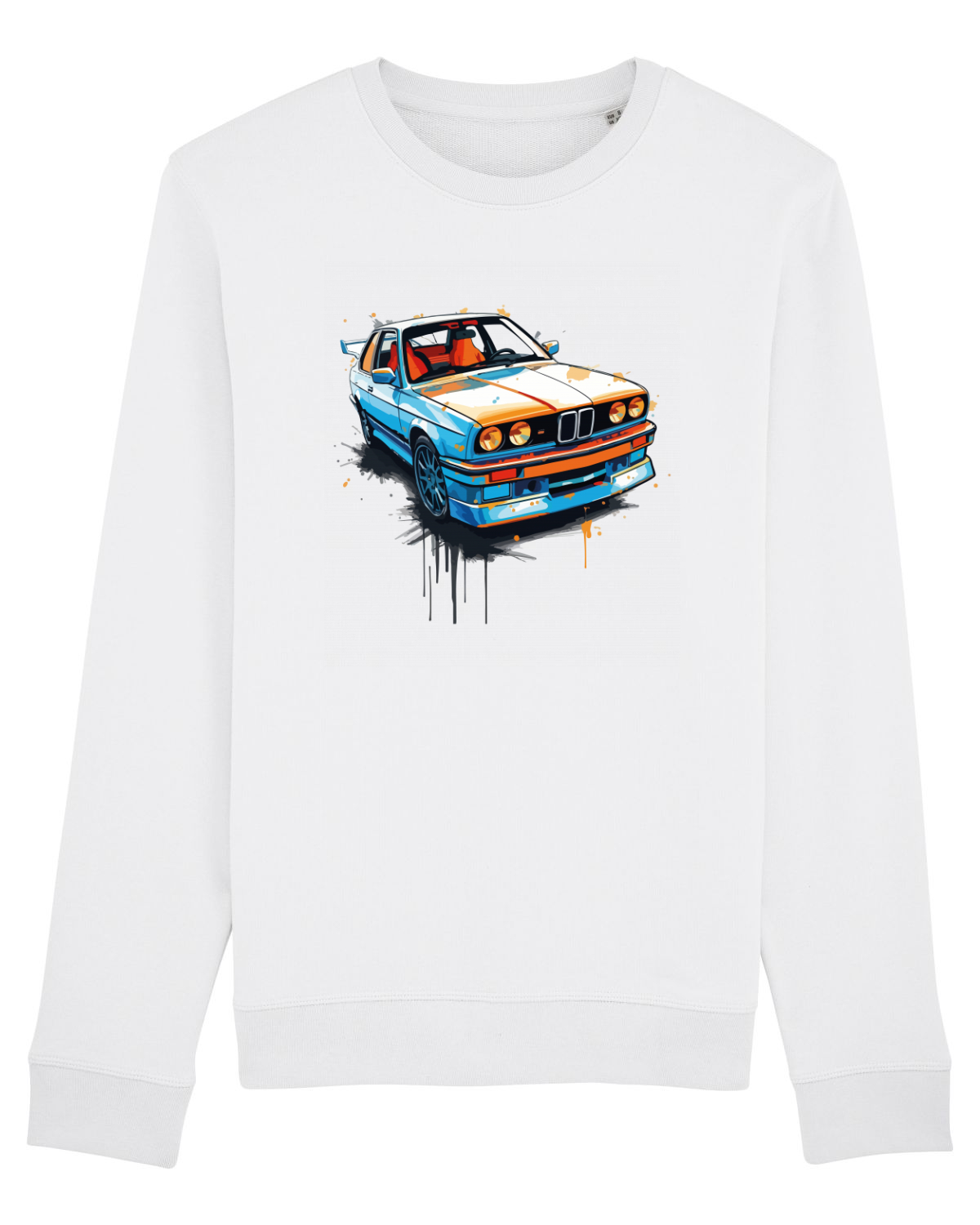 Bluză mânecă lungă Unisex Rise White