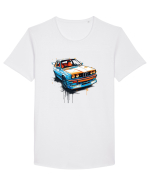 Vintage car Tricou mânecă scurtă guler larg Bărbat Skater