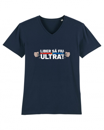 Liber sa fiu Ultra! Tricou mânecă scurtă guler V Bărbat Presenter