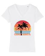 Constanta Sunset Tricou mânecă scurtă guler V Damă Evoker