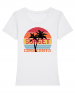 Constanta Sunset Tricou mânecă scurtă guler larg fitted Damă Expresser