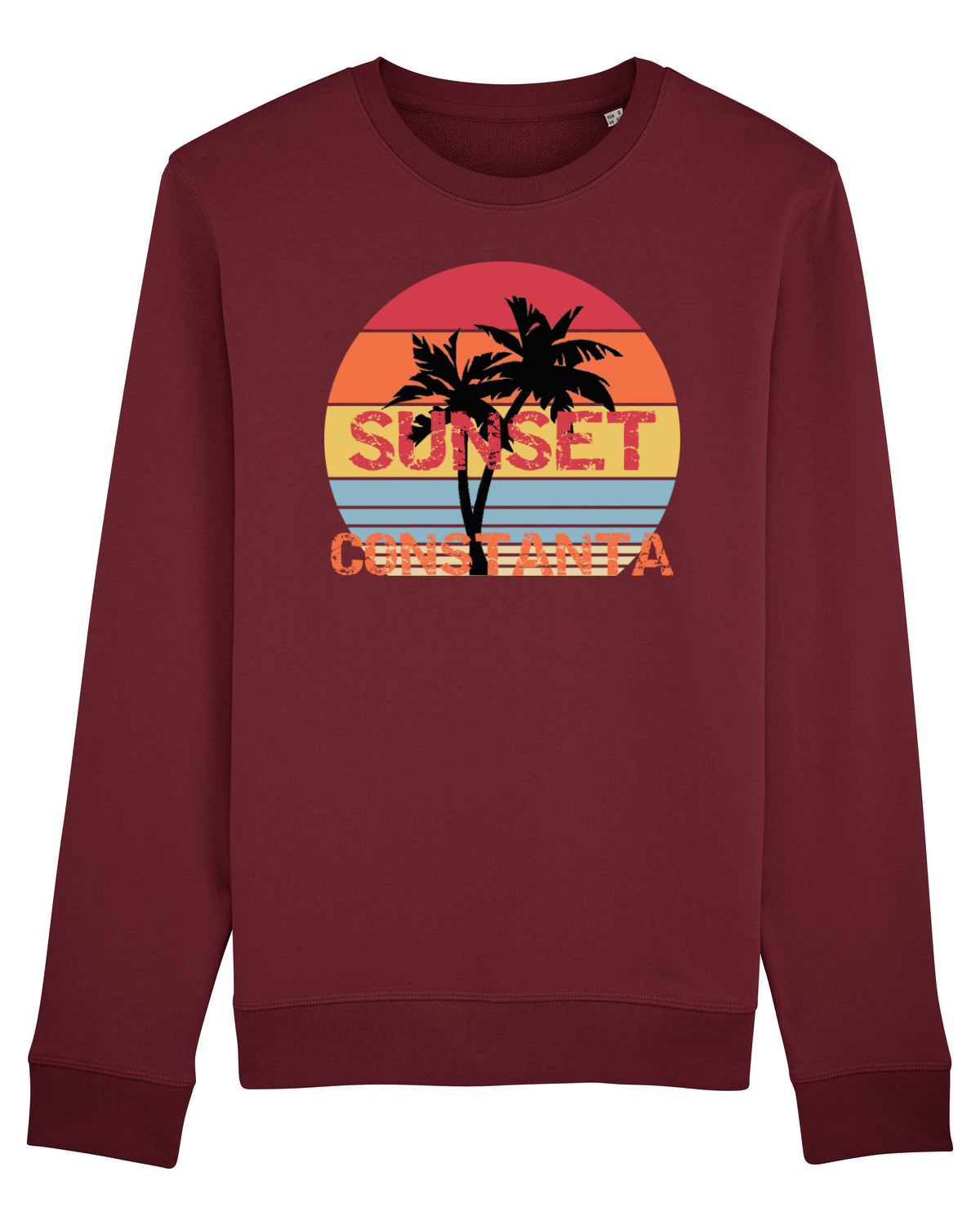 Bluză mânecă lungă Unisex Rise Burgundy