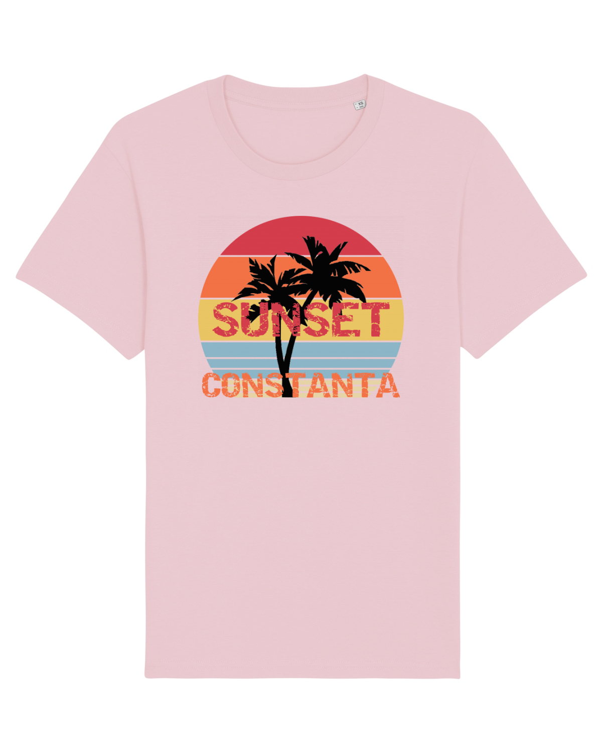 Tricou mânecă scurtă Unisex Rocker Cotton Pink