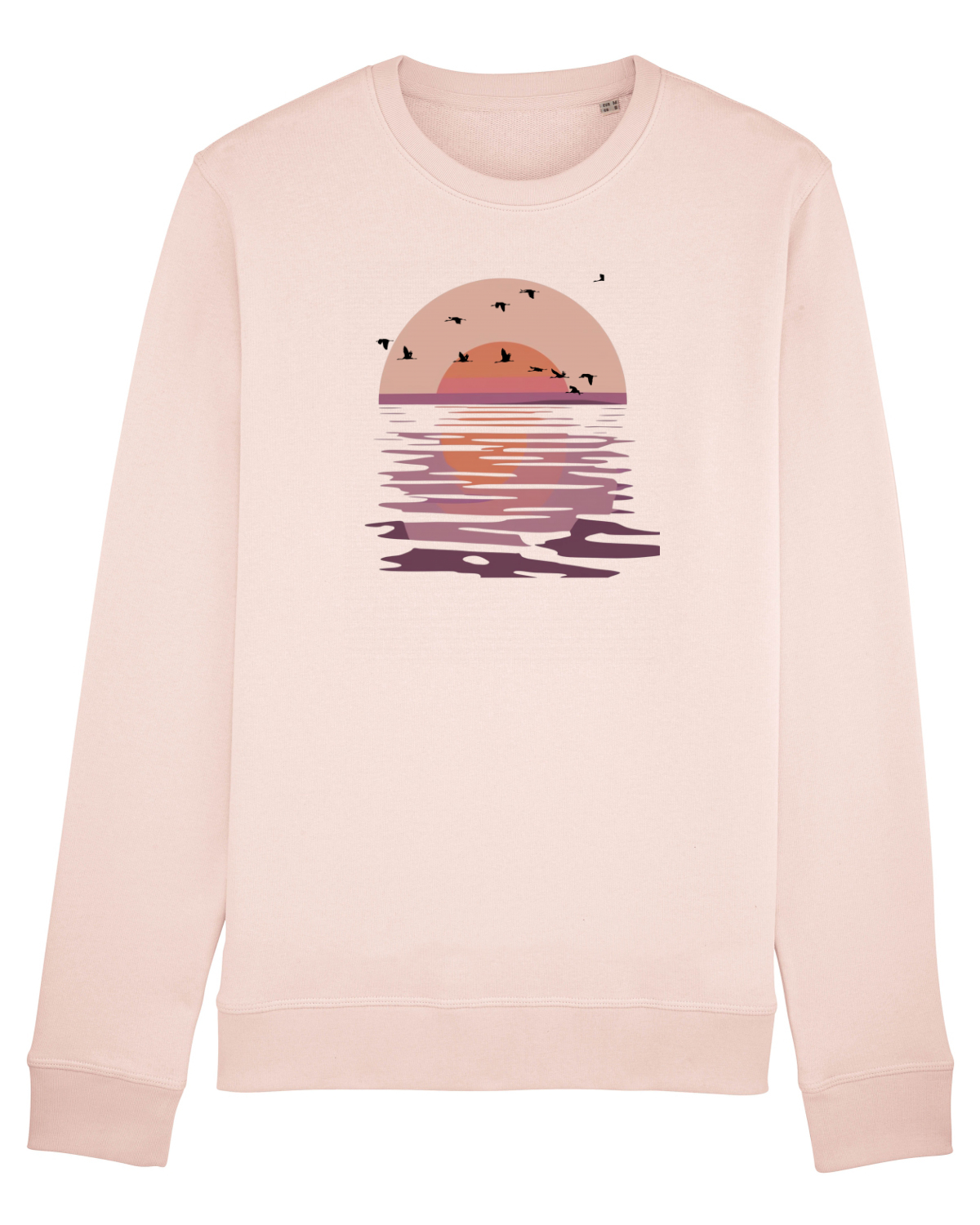 Bluză mânecă lungă Unisex Rise Candy Pink