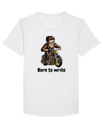  Born to Write Tricou mânecă scurtă guler larg Bărbat Skater