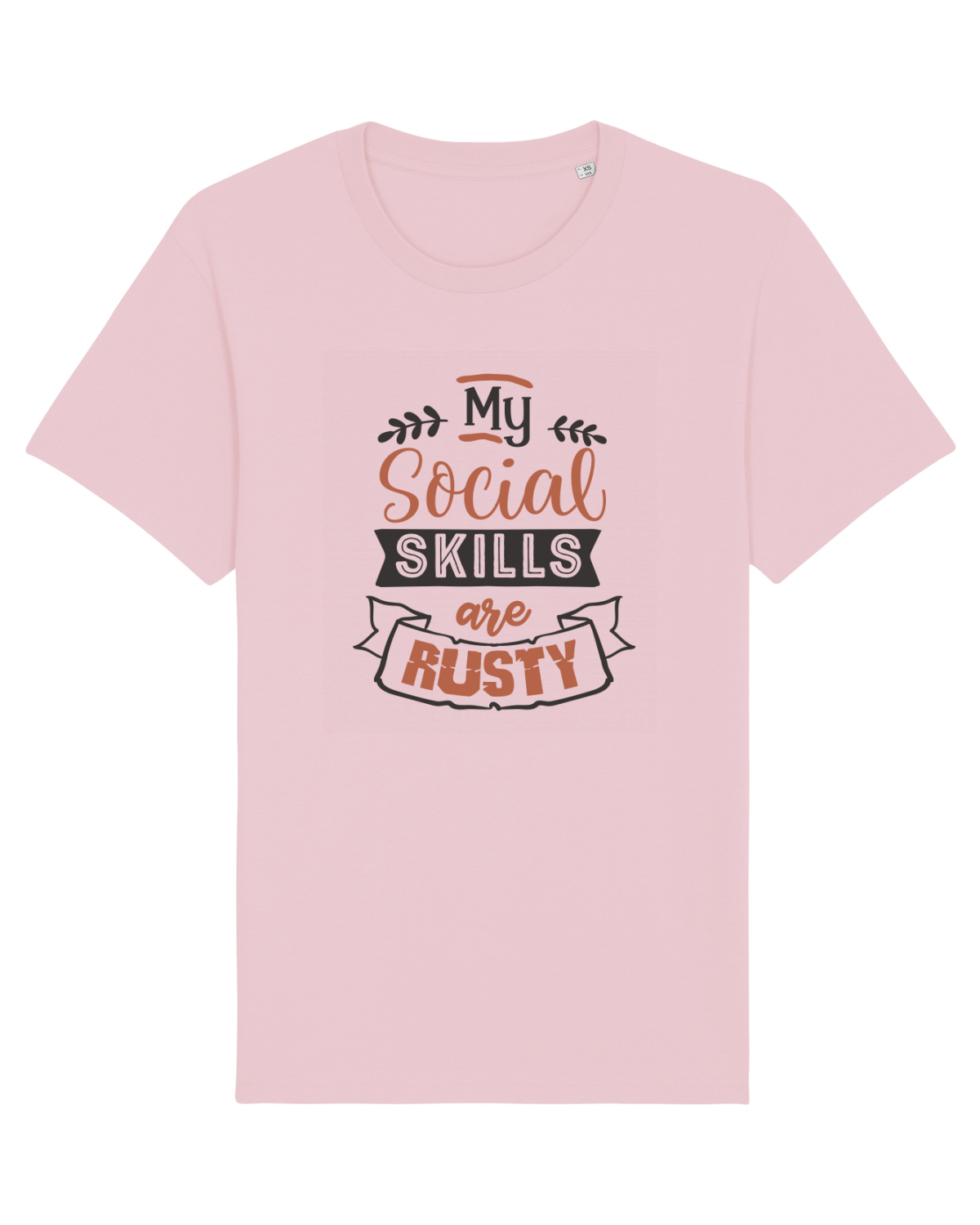 Tricou mânecă scurtă Unisex Rocker Cotton Pink