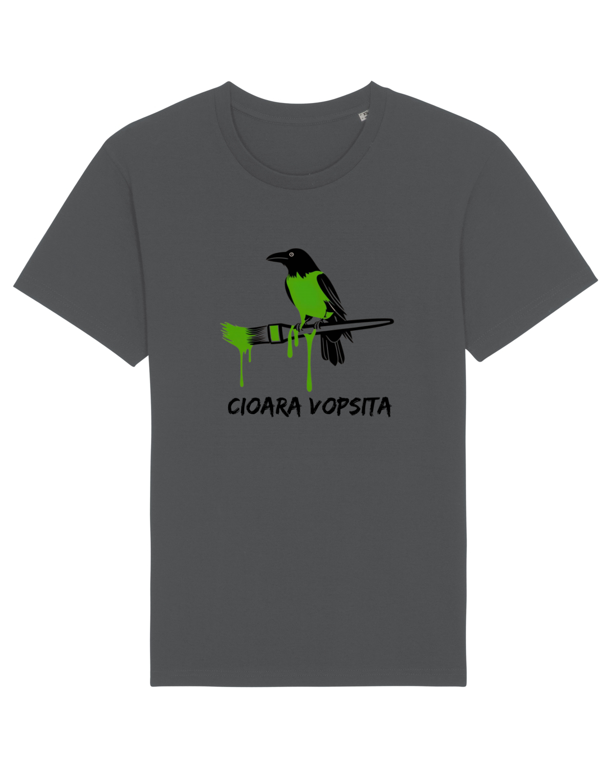 Tricou mânecă scurtă Unisex Rocker Anthracite
