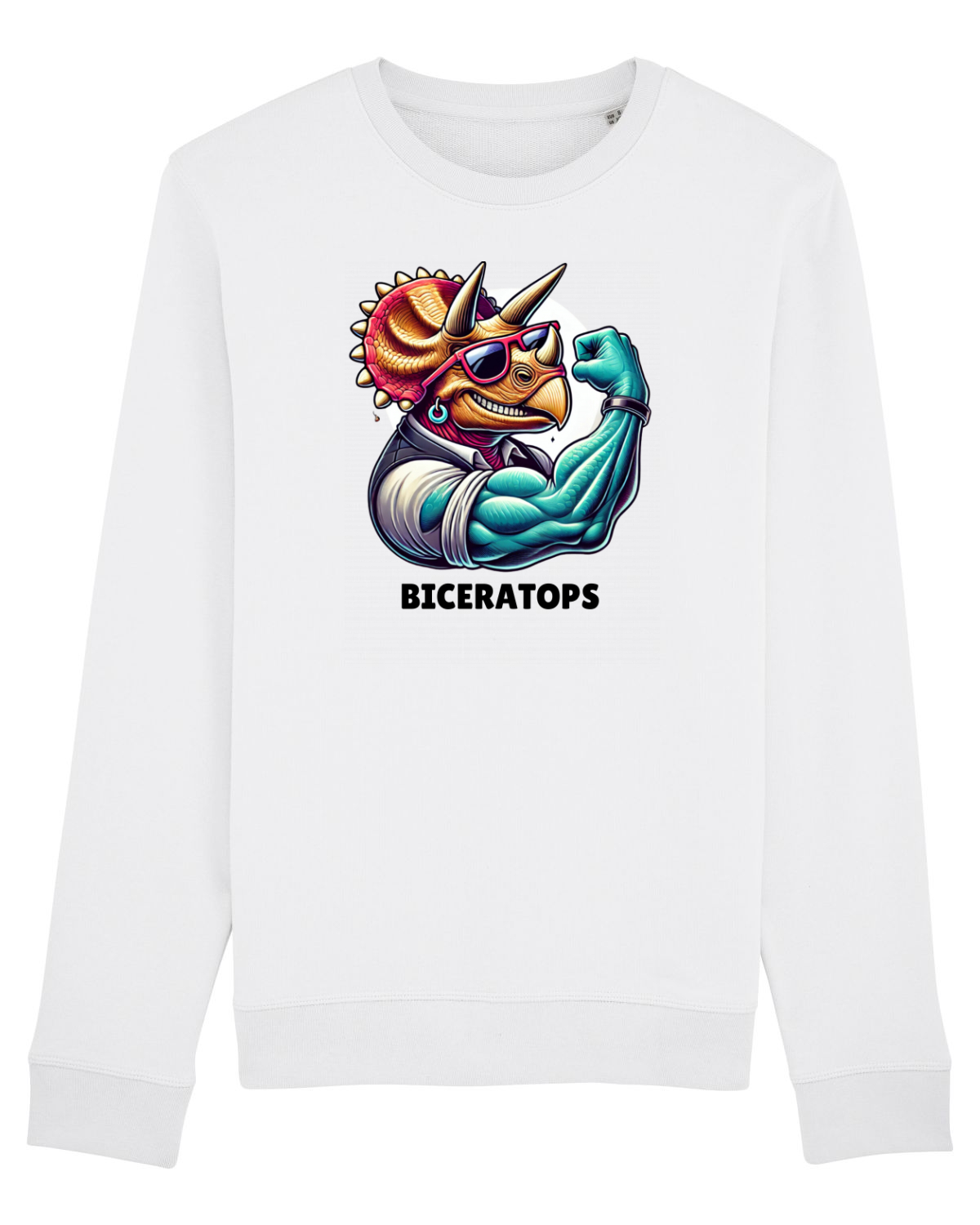 Bluză mânecă lungă Unisex Rise White