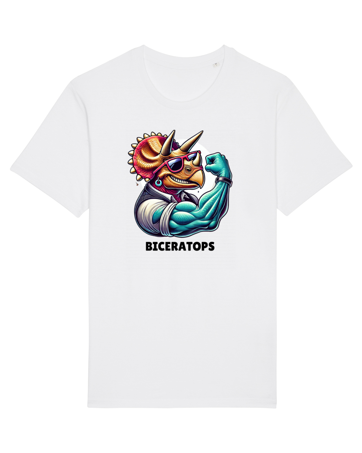 Tricou mânecă scurtă Unisex Rocker White