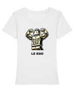 Le Ego Tricou mânecă scurtă guler larg fitted Damă Expresser