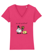 You make my bulb melt Tricou mânecă scurtă guler V Damă Evoker
