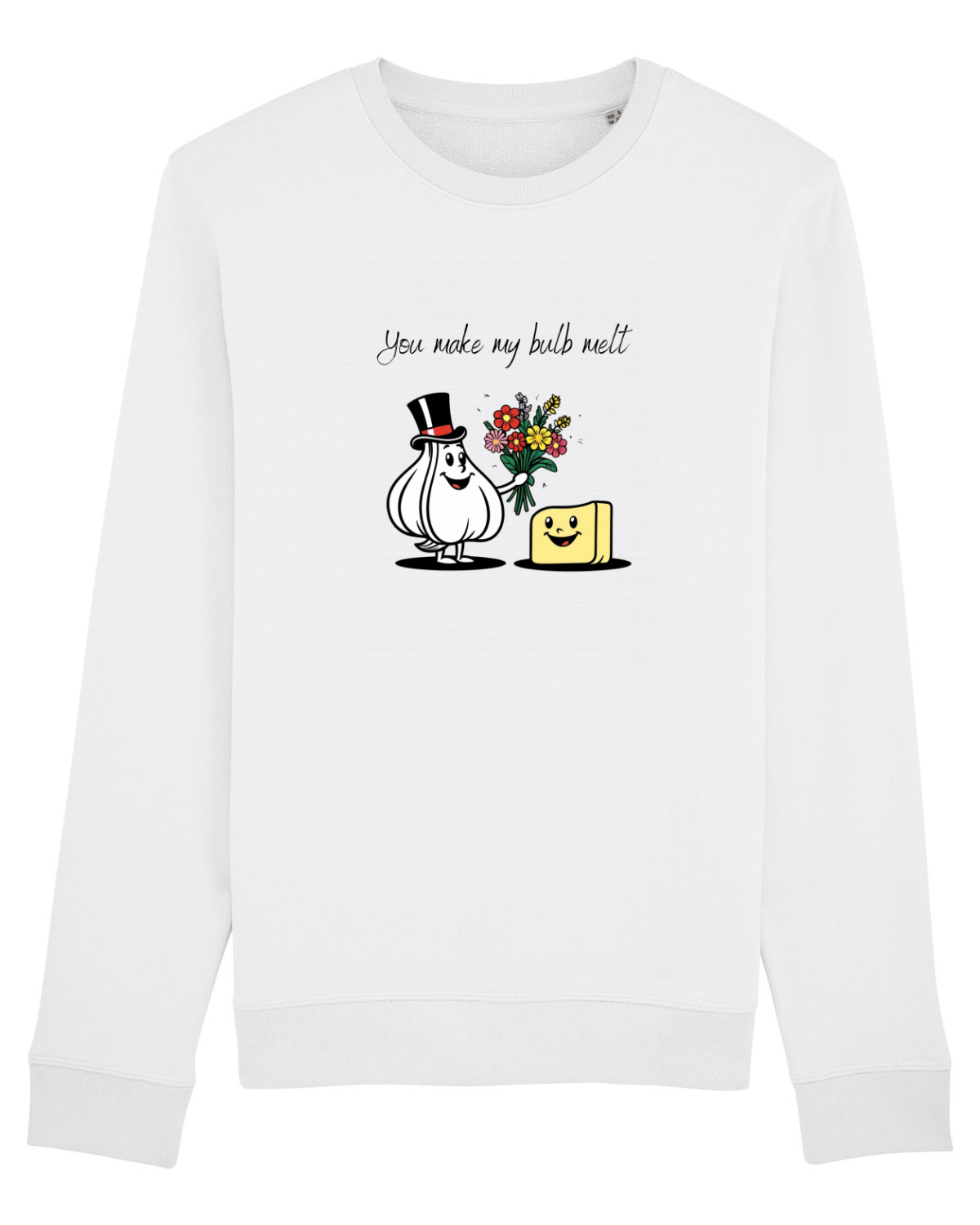 Bluză mânecă lungă Unisex Rise White