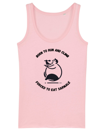 „Născut să alerg, forțat să mănânc sarmale” Cotton Pink