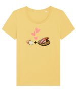 Perechea perfectă Tricou mânecă scurtă guler larg fitted Damă Expresser