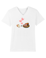 Perechea perfectă Tricou mânecă scurtă guler V Bărbat Presenter