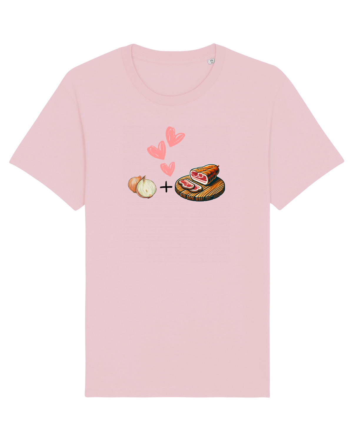 Tricou mânecă scurtă Unisex Rocker Cotton Pink