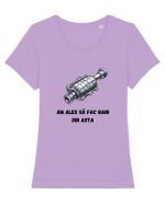  „Am ales să fac bani din asta” Tricou mânecă scurtă guler larg fitted Damă Expresser