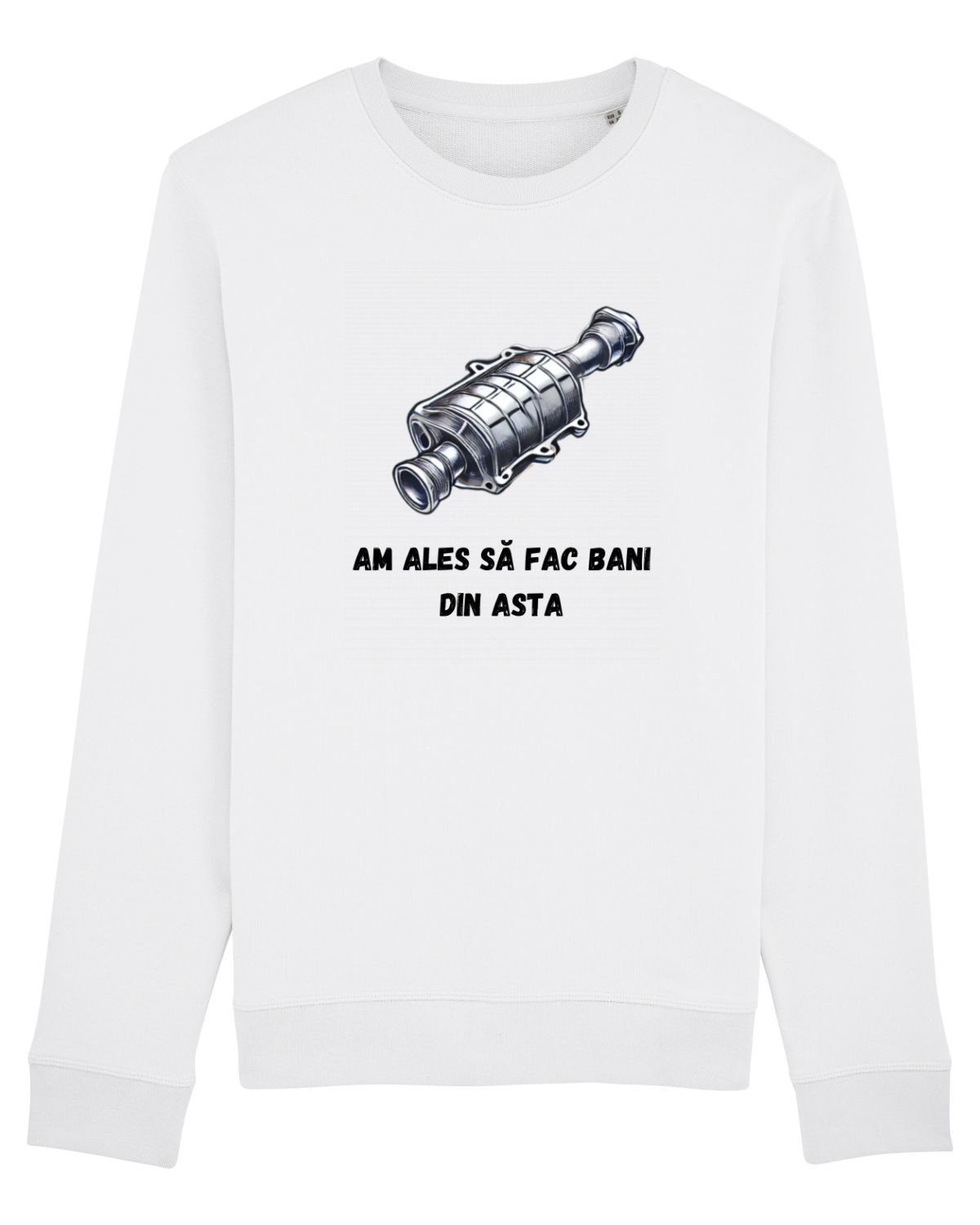 Bluză mânecă lungă Unisex Rise White