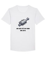  „Am ales să fac bani din asta” Tricou mânecă scurtă guler larg Bărbat Skater