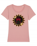 Sun-wine Tricou mânecă scurtă guler larg fitted Damă Expresser