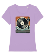  pick-up retro Tricou mânecă scurtă guler larg fitted Damă Expresser