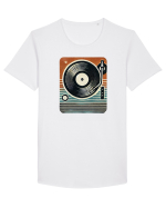  pick-up retro Tricou mânecă scurtă guler larg Bărbat Skater