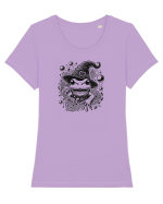 Broască vrăjitoare Tricou mânecă scurtă guler larg fitted Damă Expresser