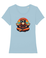 Chill chimp  Tricou mânecă scurtă guler larg fitted Damă Expresser