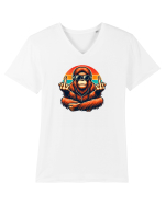 Chill chimp  Tricou mânecă scurtă guler V Bărbat Presenter