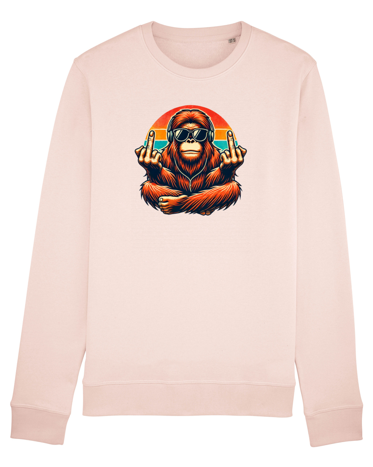 Bluză mânecă lungă Unisex Rise Candy Pink