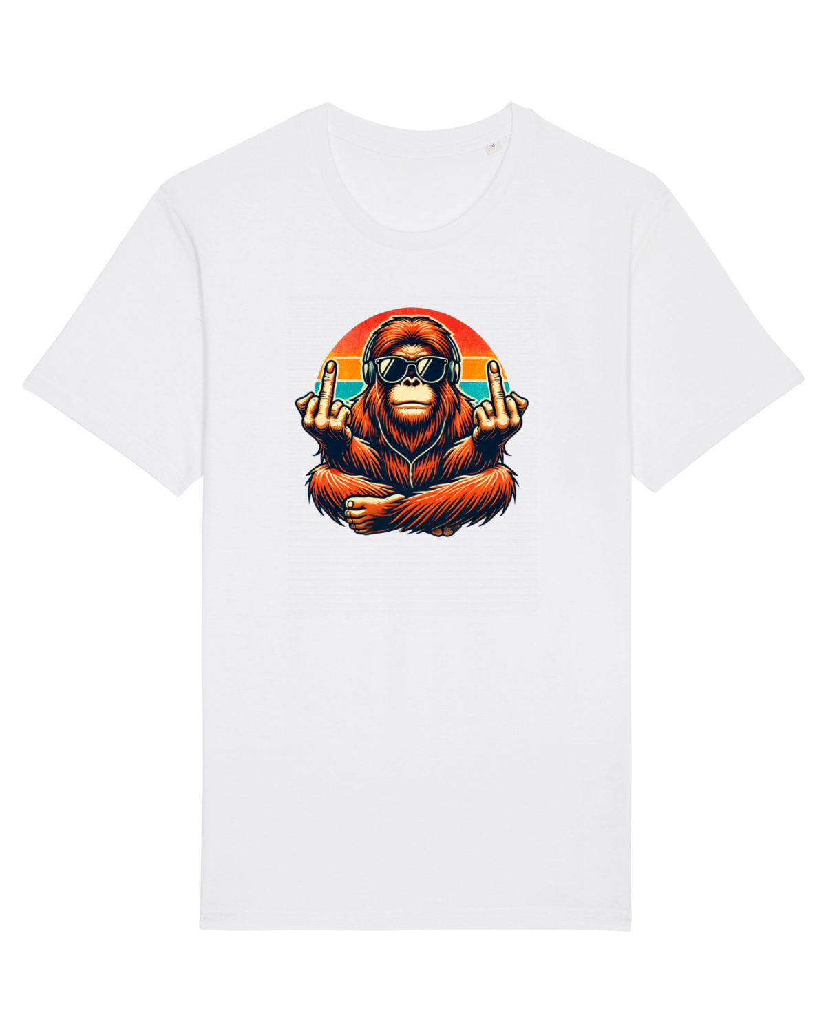 Tricou mânecă scurtă Unisex Rocker White