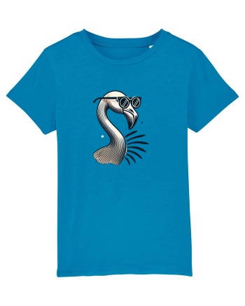 Flamingo minimalist cu ochelari Azur