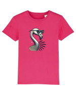 Flamingo minimalist cu ochelari Tricou mânecă scurtă  Copii Mini Creator